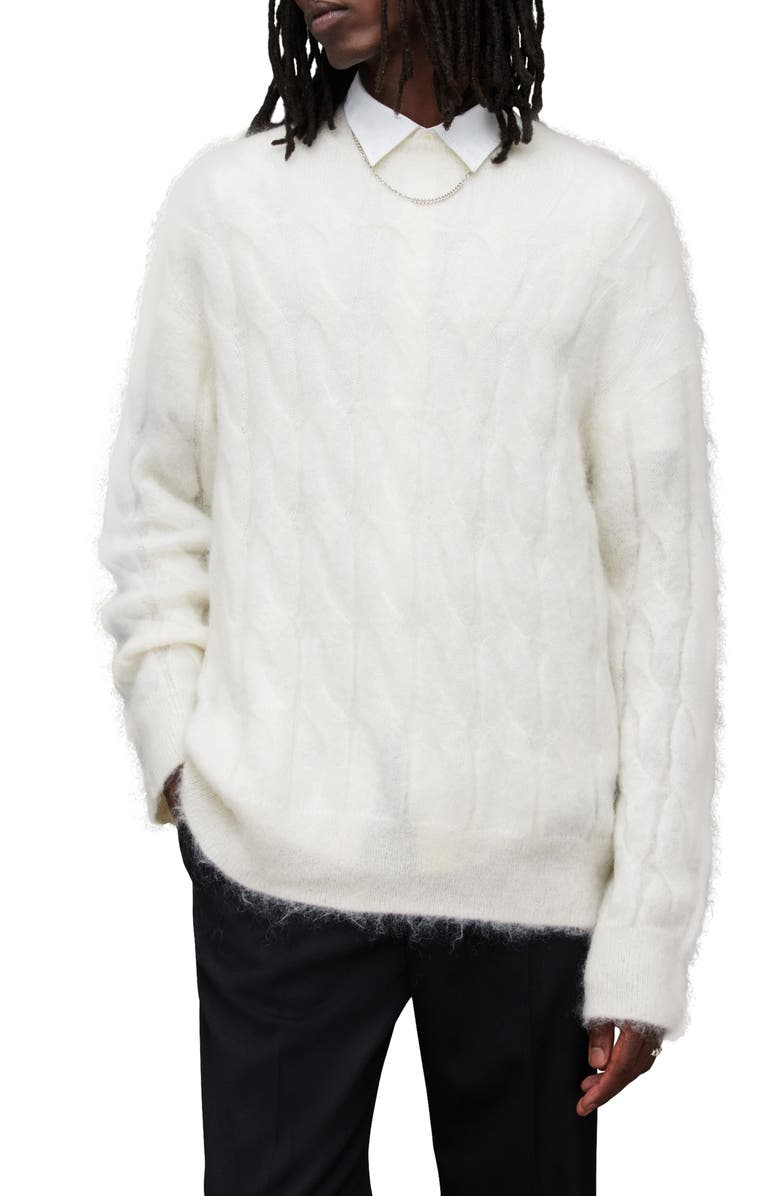 AllSaints Kosmic Cable Sweater, Alternate, color,