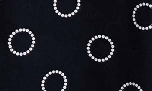 Foxcroft Abigail Short Sleeve Cotton Button-up Shirt In Black/white