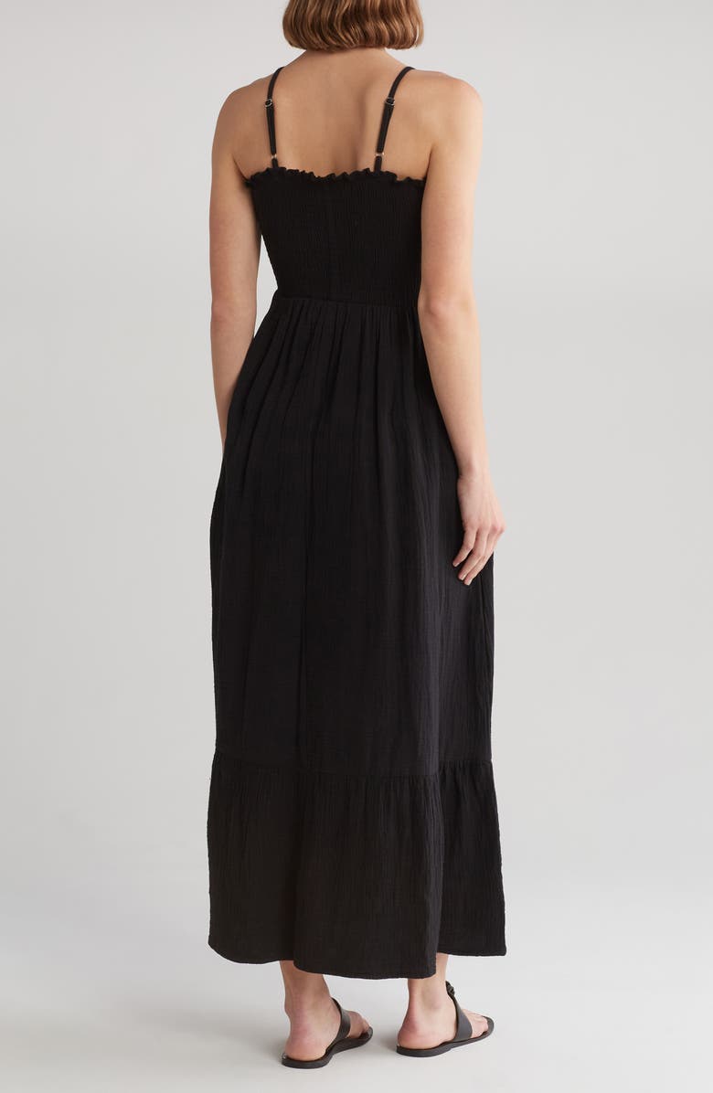 BOHO ME Smocked Double Gauze Cotton Maxi Dress, Alternate, color, 
