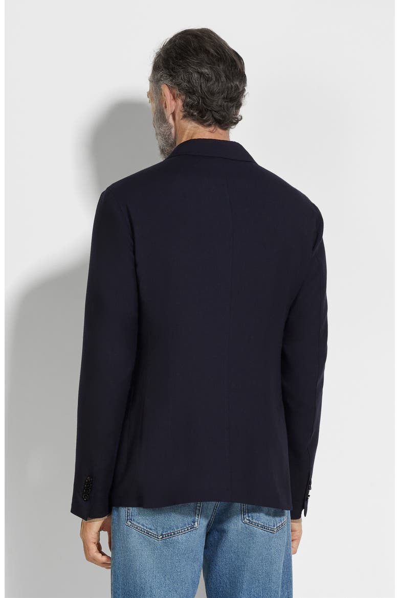 Deconstructed Oasi Cashmere Sport Coat, Alternate, color, NAVY SOLID