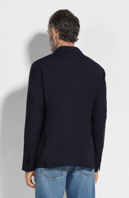 Zegna Deconstructed Oasi Cashmere Sport Coat In Navy Solid