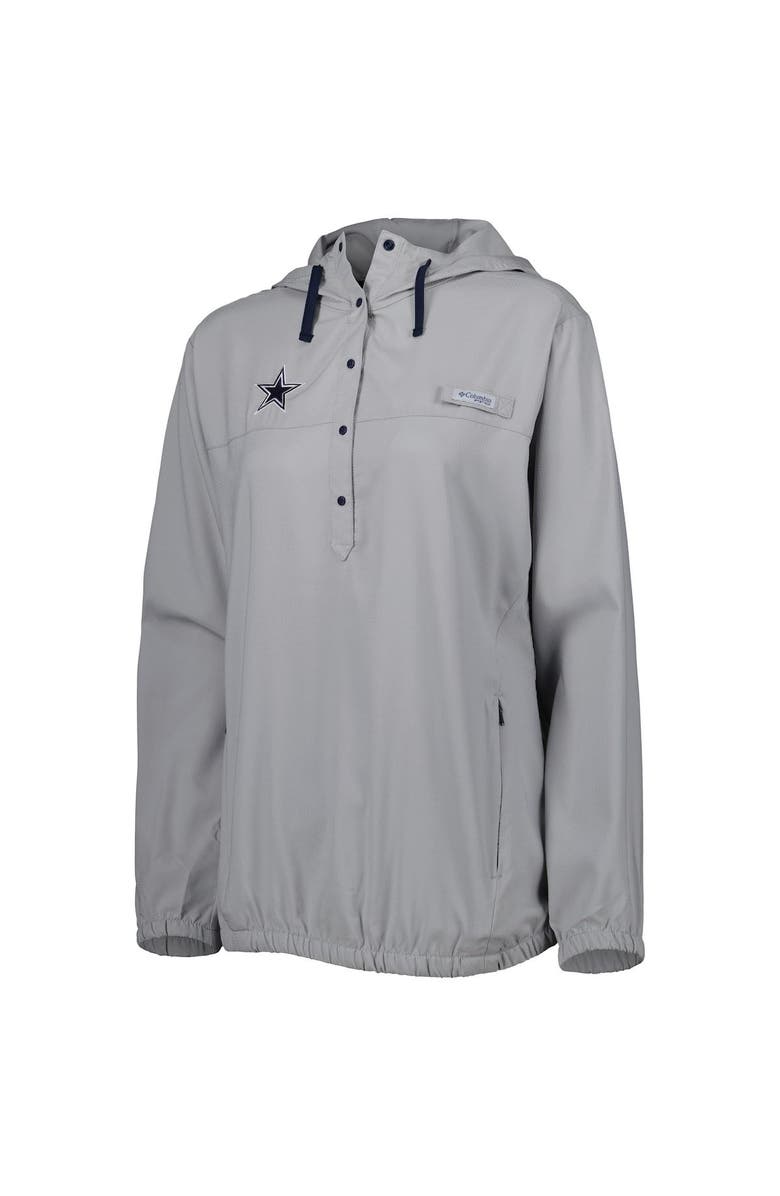 Columbia Women's Columbia Gray Dallas Cowboys Tamiami Omni-Shade Pullover Hoodie, Alternate, color, Gray