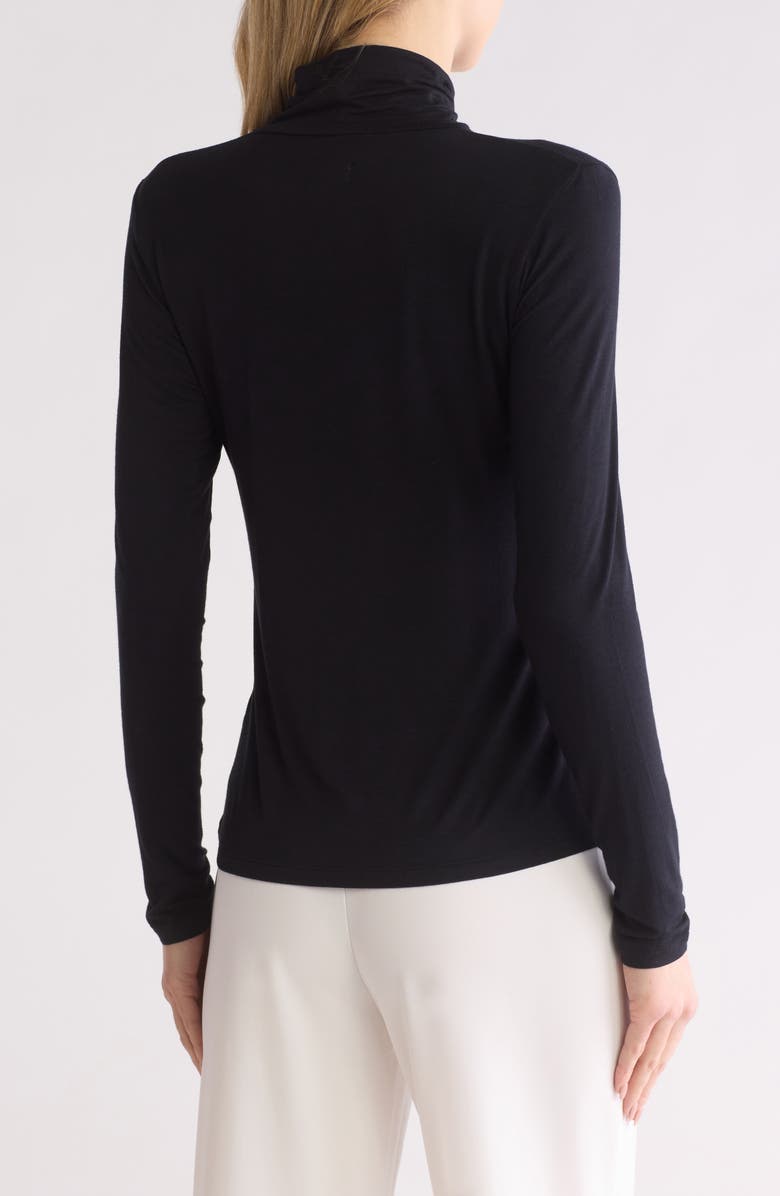 NORDSTROM RACK Long Sleeve Turtleneck Top, Alternate, color, Black