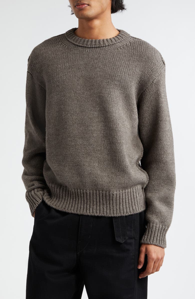 Lemaire Boxy Alpaca & Wool Blend Sweater, Main, color, 