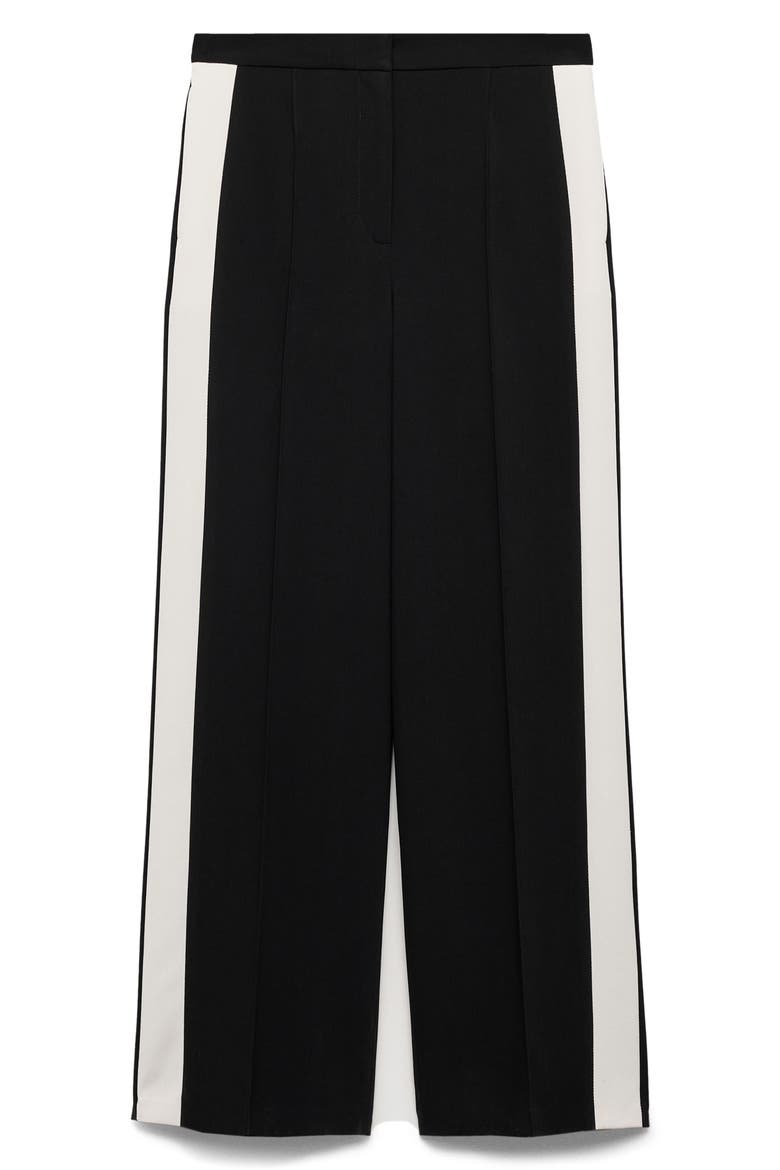 Contrast Stripe Pants, Alternate, color, BLACK