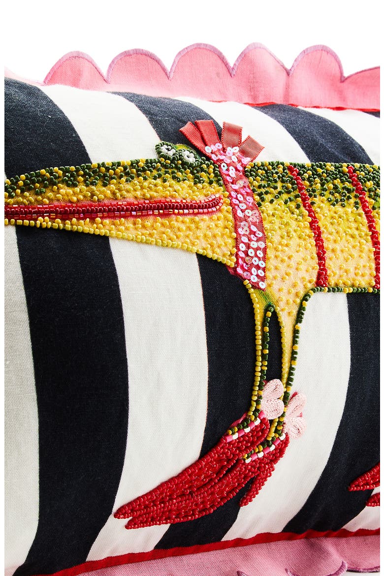 Patience Brewster Gloria Alligator Lumbar Pillow, Alternate, color, MULTI