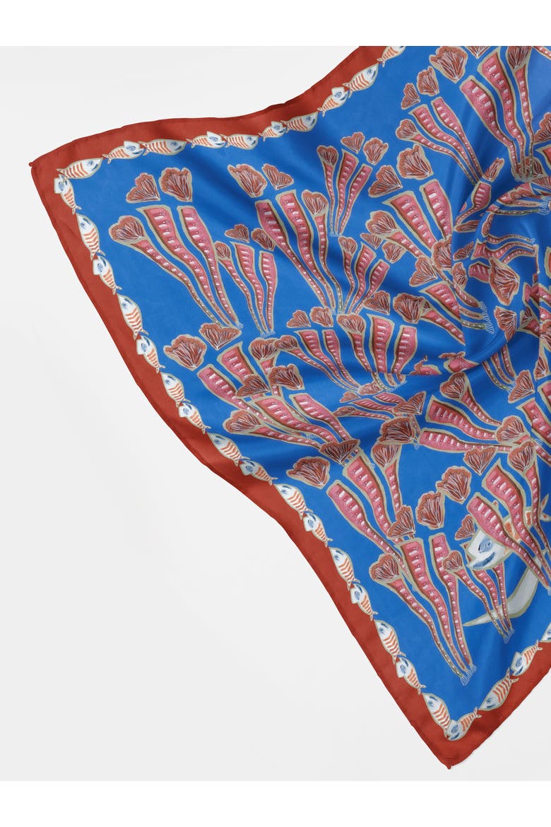 The Reef Silk Bandana, Alternate, color, Print 'the Reef'