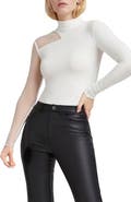 Marcella Ysabel Mesh Panel Jersey Top