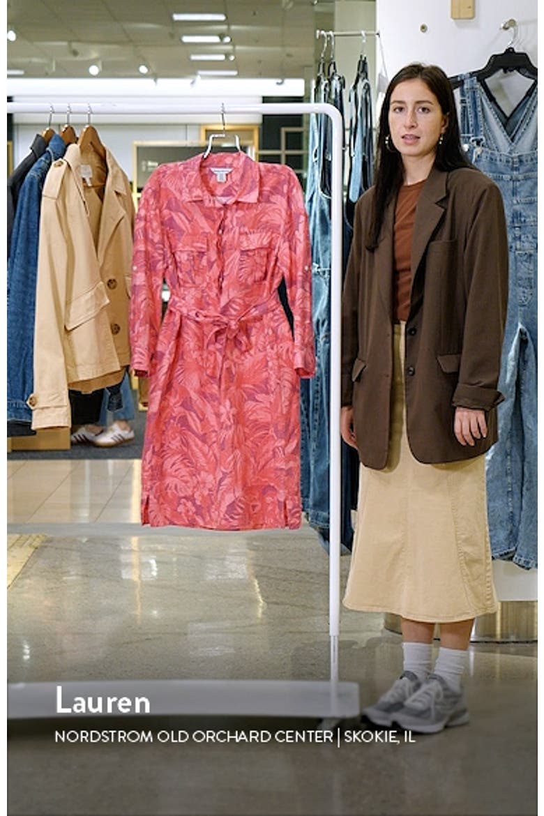 Paradise Palmera Tie Waist Shirtdress video