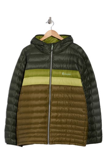 Cotopaxi Fuego Water Resistant 800 Fill Power Down Hooded Jacket In Black