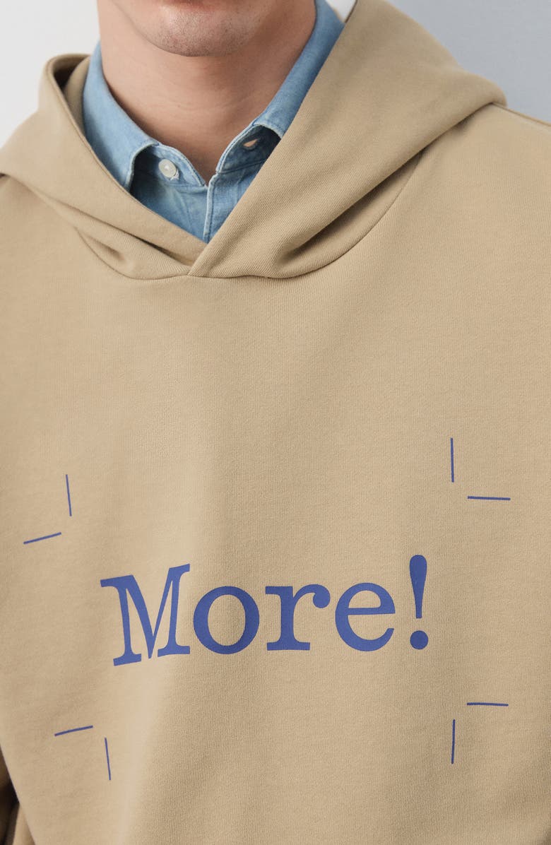 MANGO x Fantastic Man More! Graphic Hoodie, Alternate, color, Beige