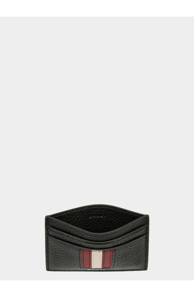 Bally Ribbon Card Holder In Leather, Alternate, color, 