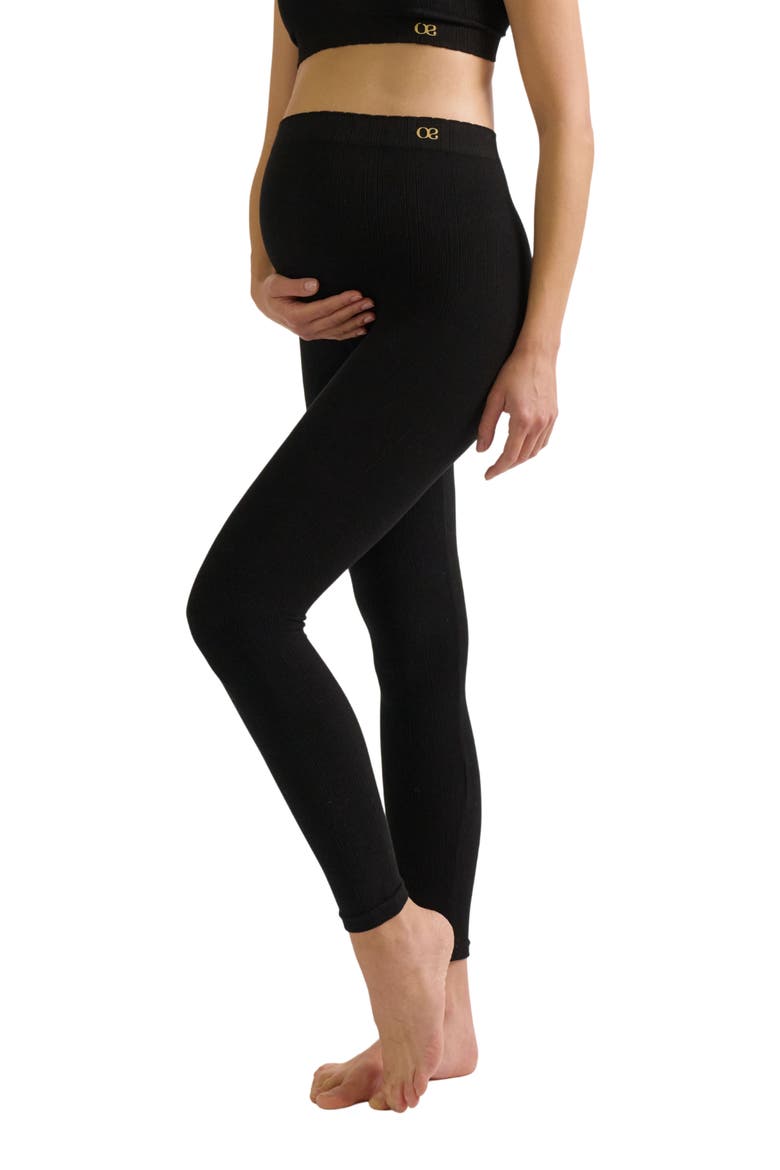 Zoé Maternity Leggings, Alternate, color, Black