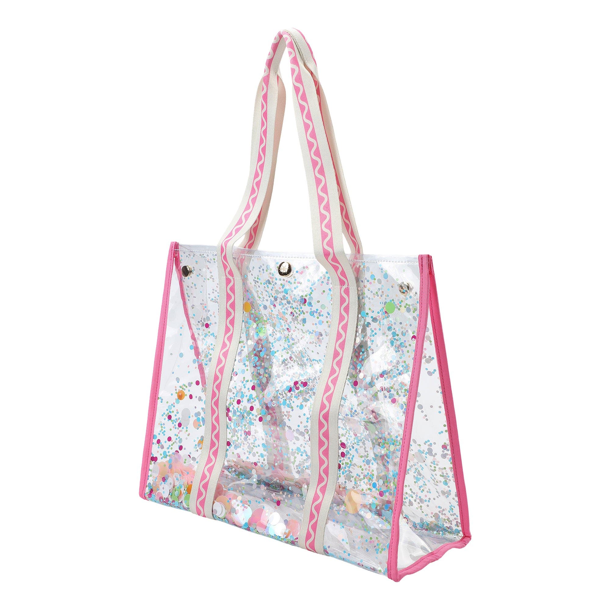 Oversized Vinyl Tote Bag, Alternate, color, Multicolor