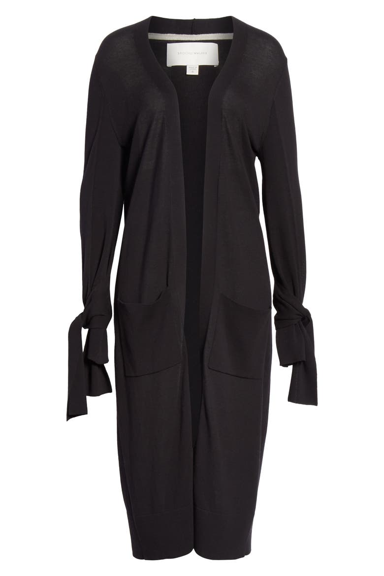 Albian Tie Cuff Duster, Alternate, color, BLACK ONYX