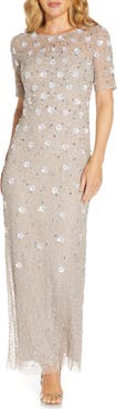 Adrianna Papell Beaded Evening Gown
