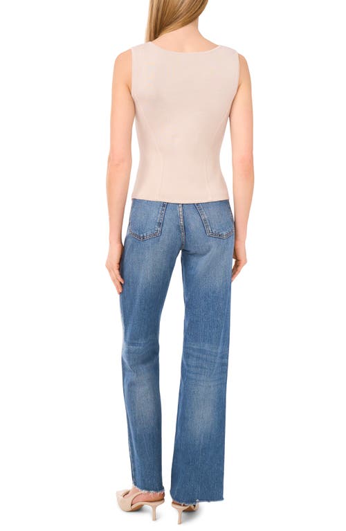 Halogen ® Square Neck Corset Sweater Tank In Neutral