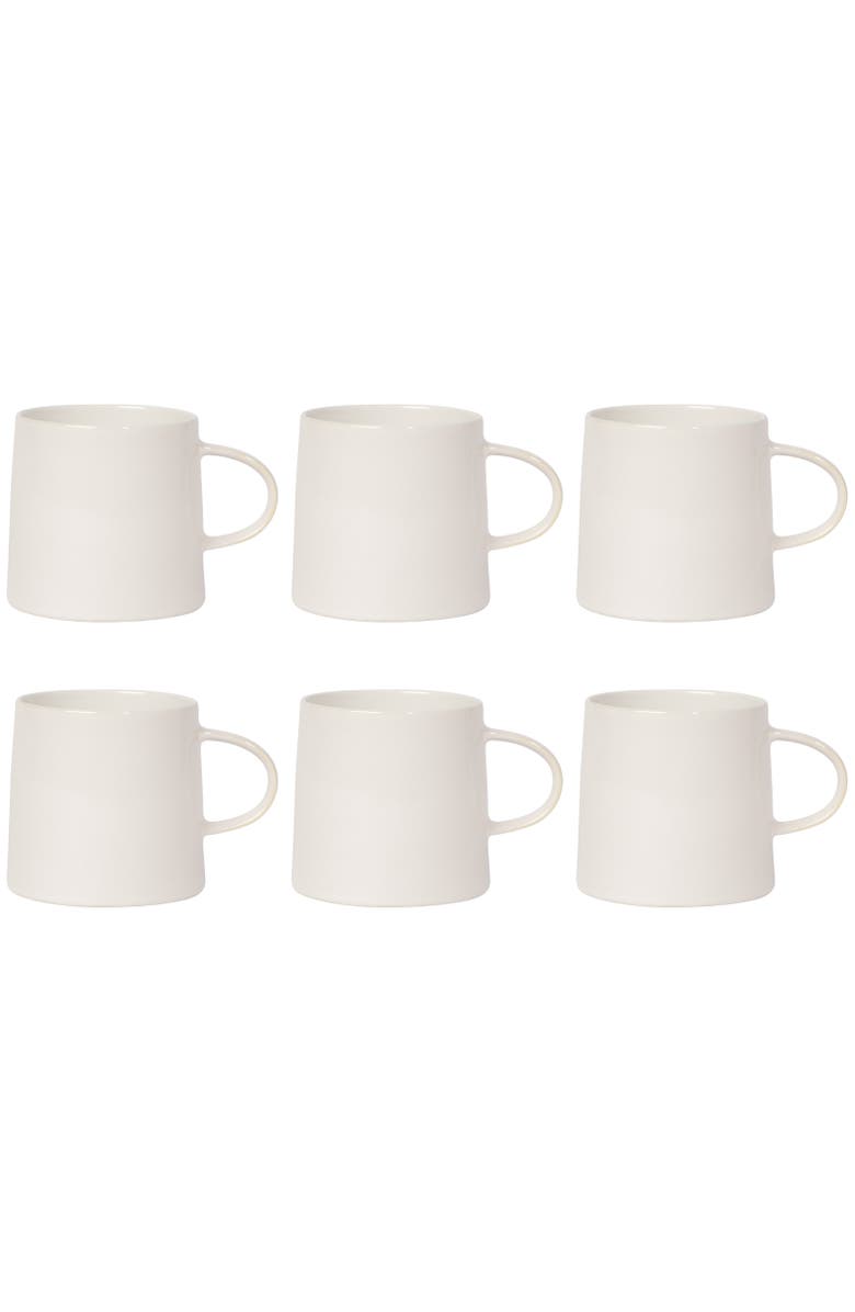 Danica Brands Set of 6 Mug Aquarius Oyster, Main, color, Red