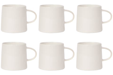 Set of 6 Mug Aquarius Oyster