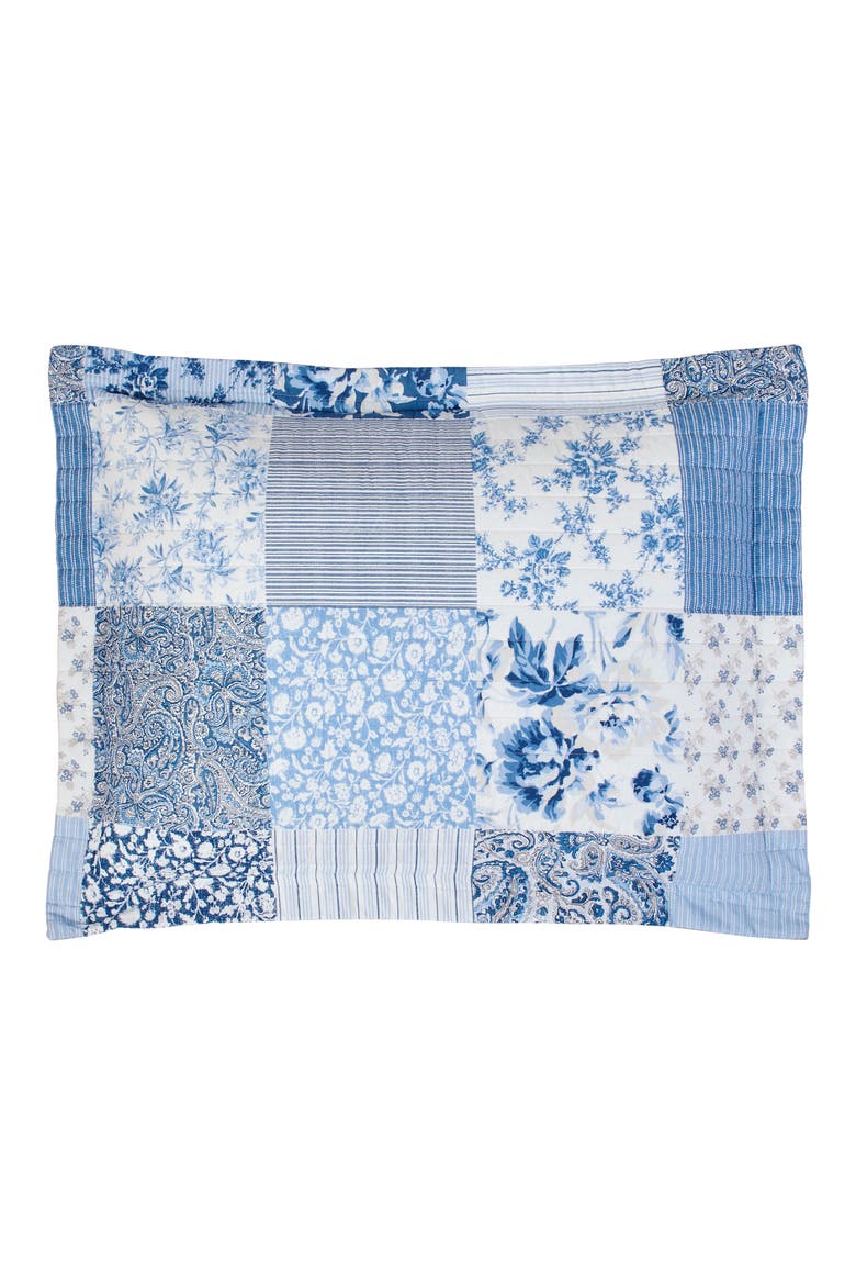 Paisley Patchwork Quilt Set, Alternate, color, BLUE