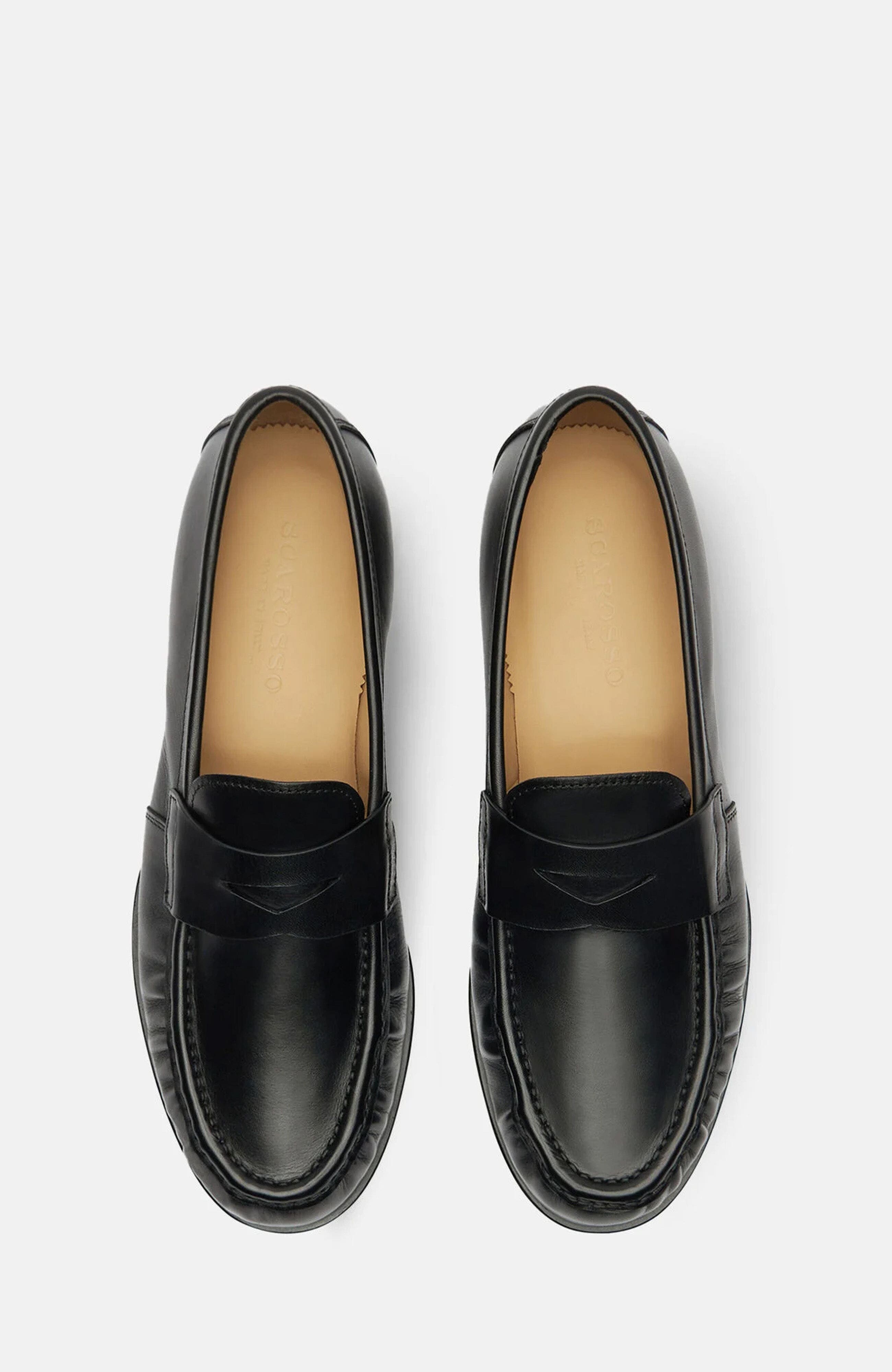 SCAROSSO Fred Loafers, Alternate, color, Black - Calf