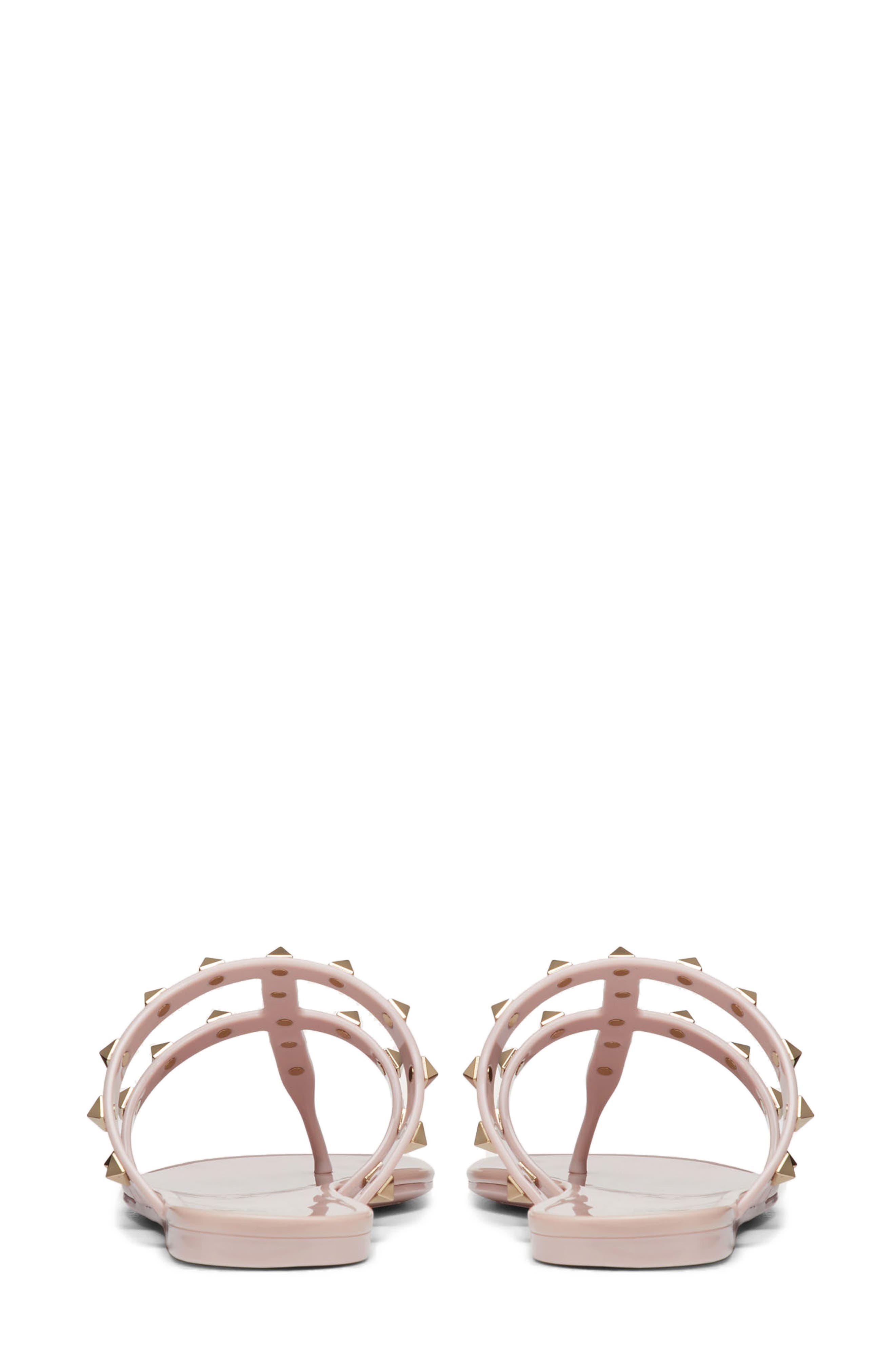 Rockstud Jelly Sandal, Alternate, color, POUDRE