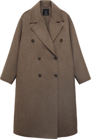 Picarol Double Breasted Wool Blend Coat