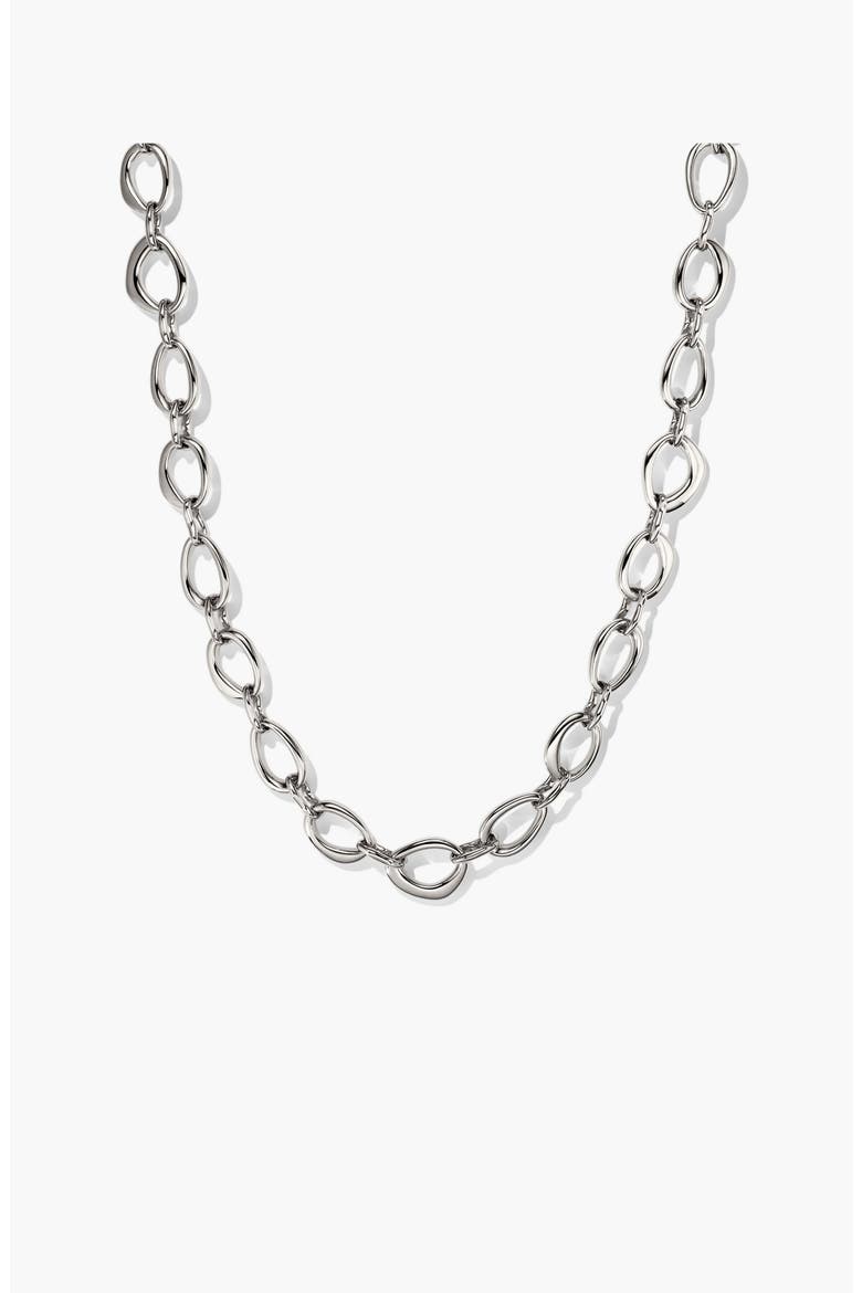 Dôme Ripple Chain Necklace, Alternate, color, Sterling Silver