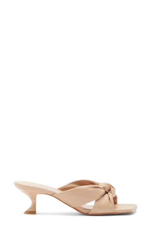 Stuart Weitzman Playa 50 Knot Kitten Heel Sandal In Brown