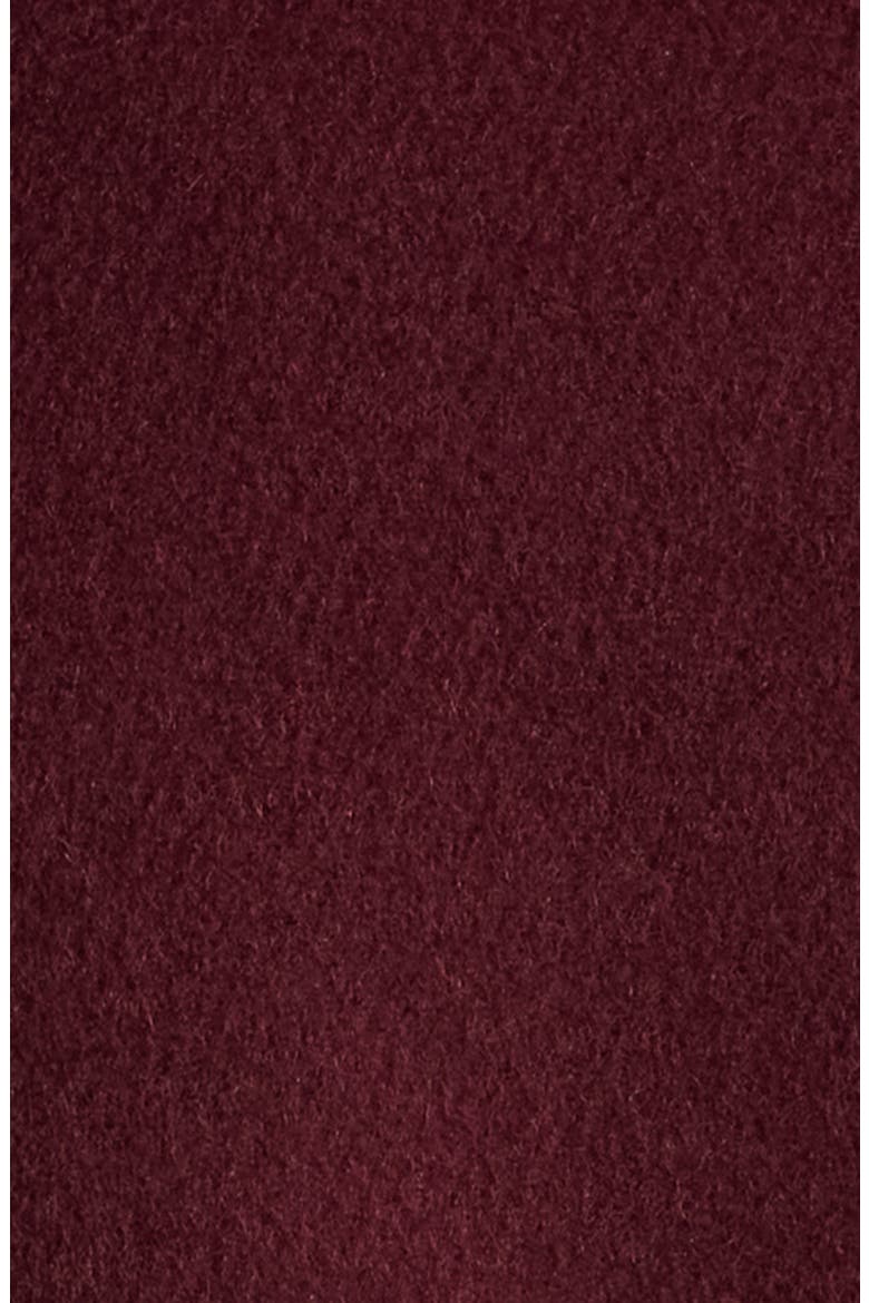 Stand Collar Wrap Coat, Alternate, color, MERLOT