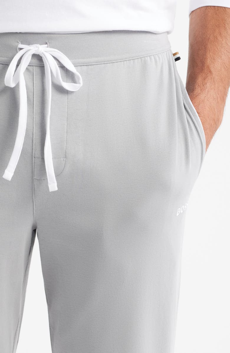BOSS Mix Match Stretch Cotton Pajama Pants, Alternate, color, Light/ Pastel Grey