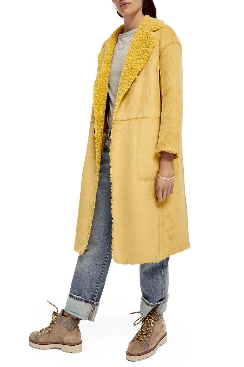 Reversible Teddy Jacket, Alternate, color, GOLDEN SUN