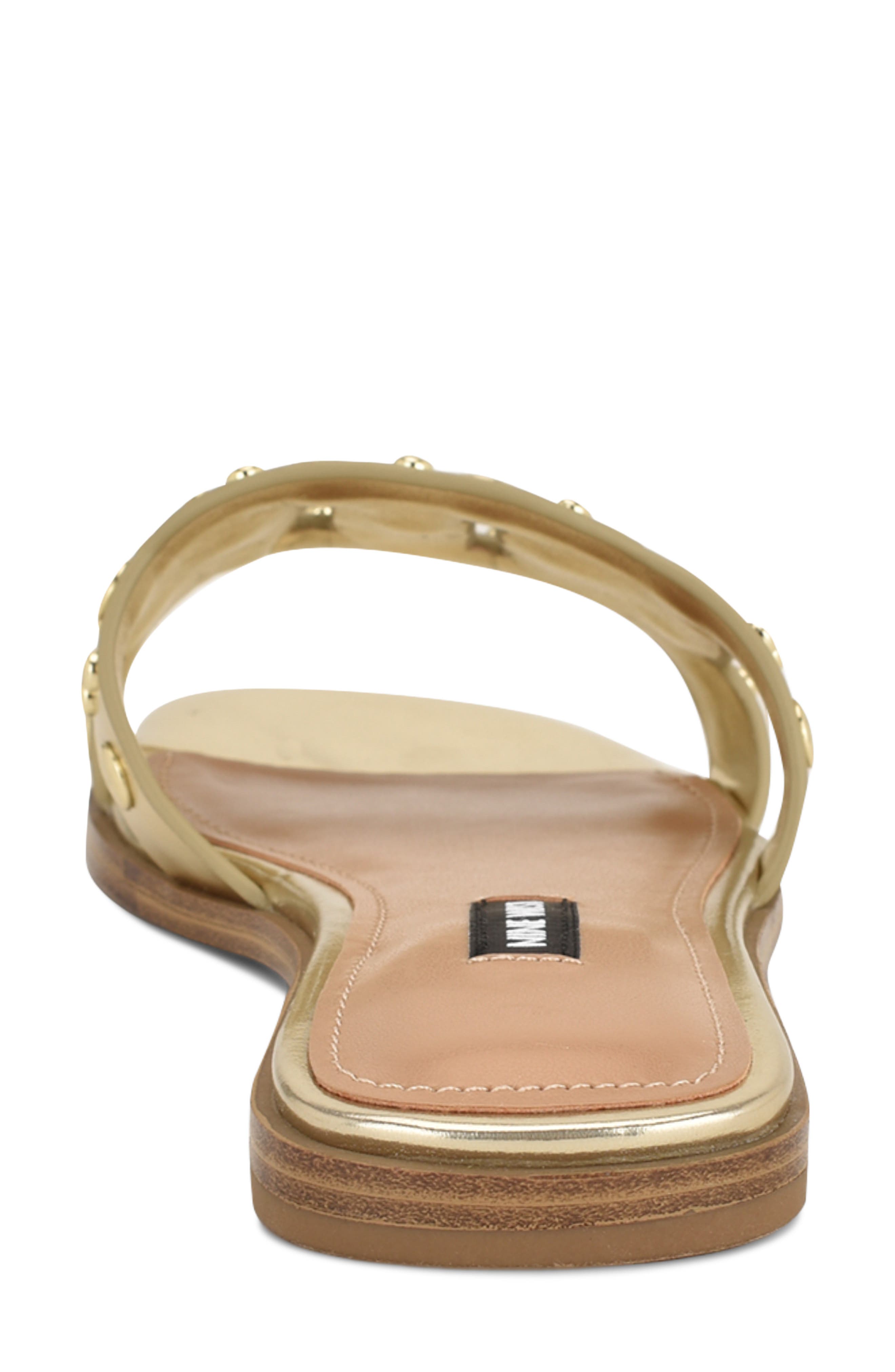 Gomaz Slide Sandal, Alternate, color, GOLD