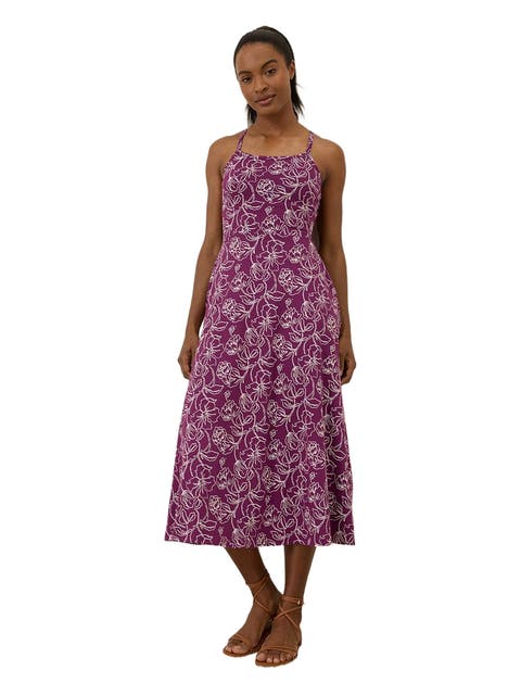 Organic Cotton Fit & Flare Midi Dress