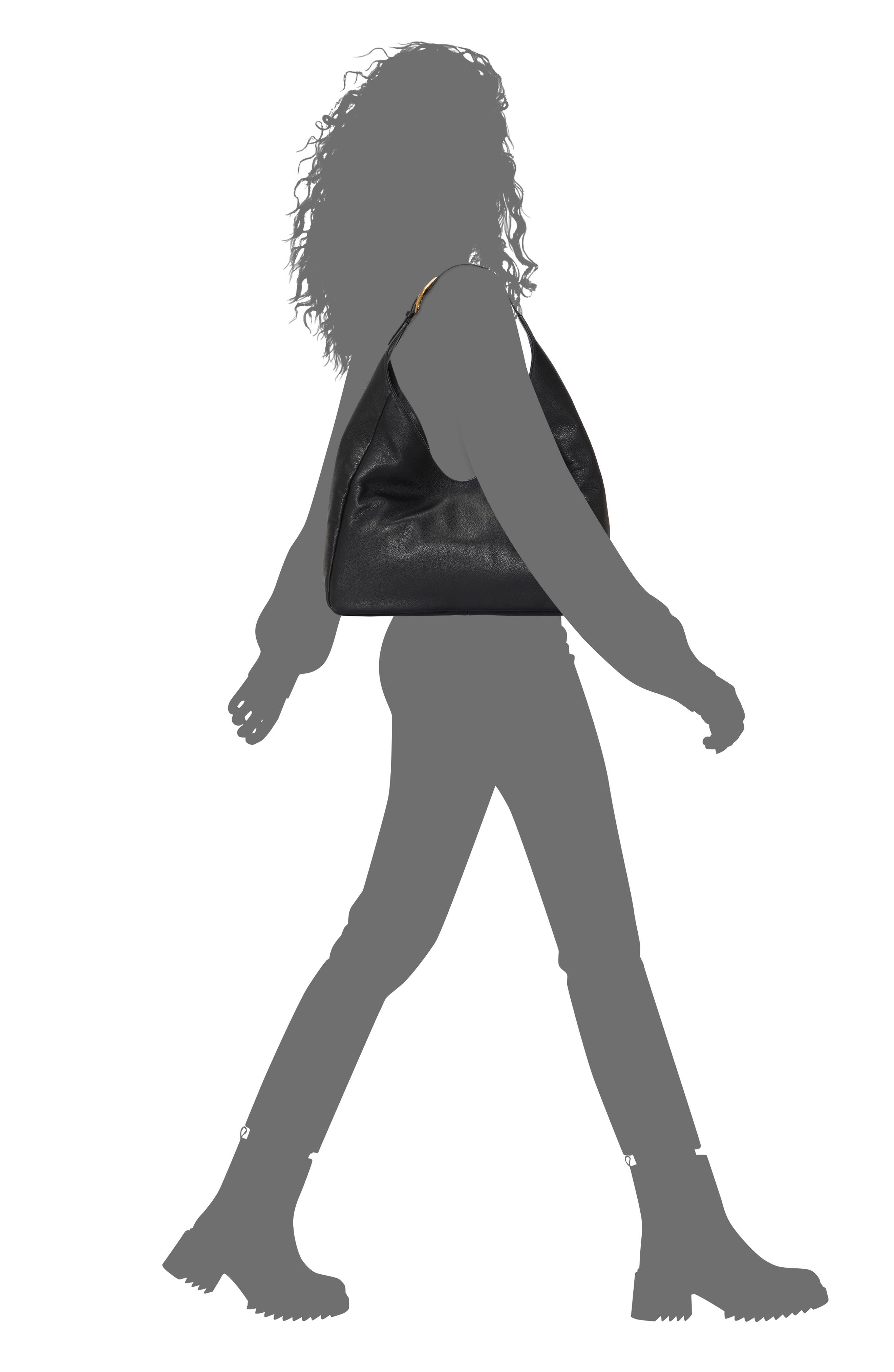 Vince Camuto Marza Leather Shoulder Bag, Alternate, color, 