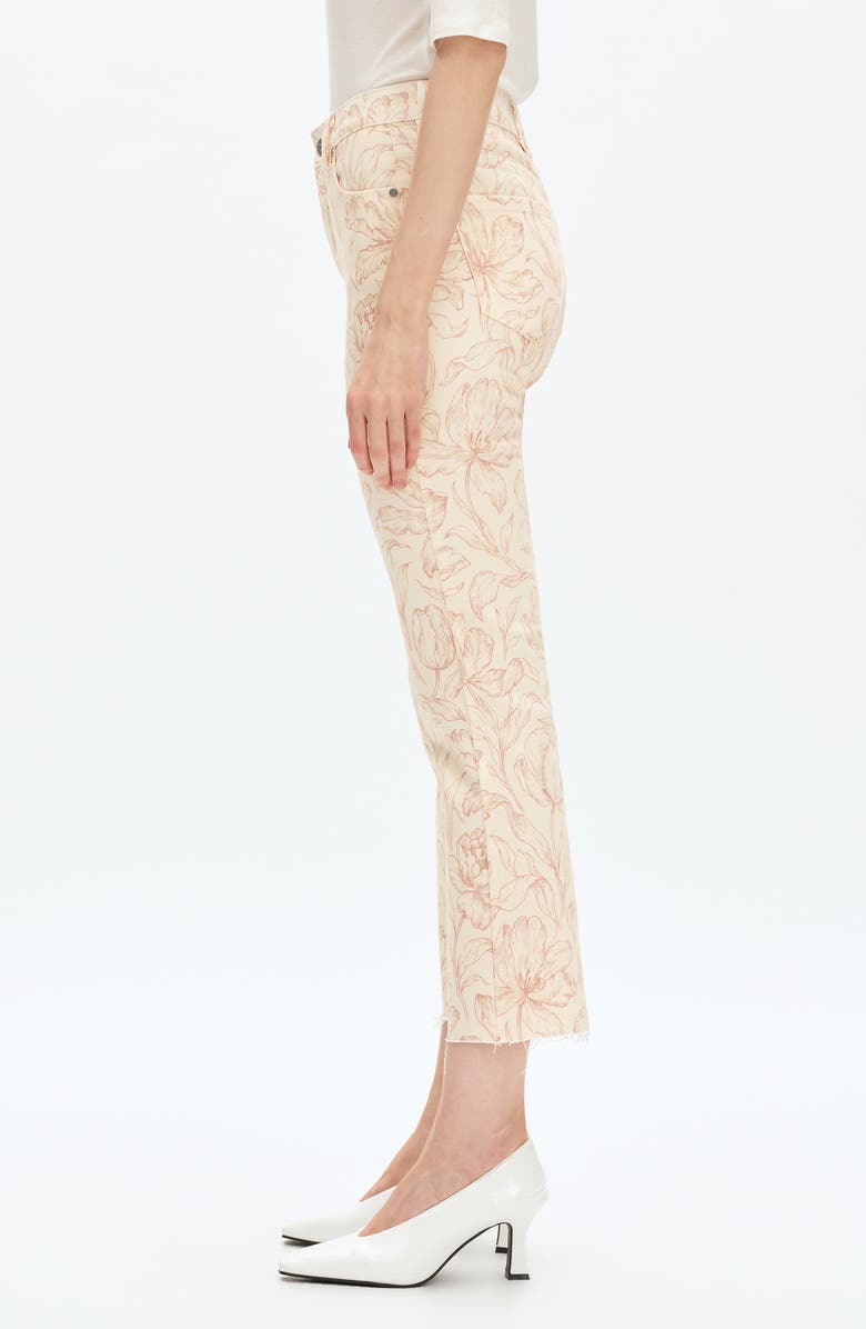 Bayeas Dublin Floral High Waist Straight Leg Jeans, Alternate, color, Blushed Shadows