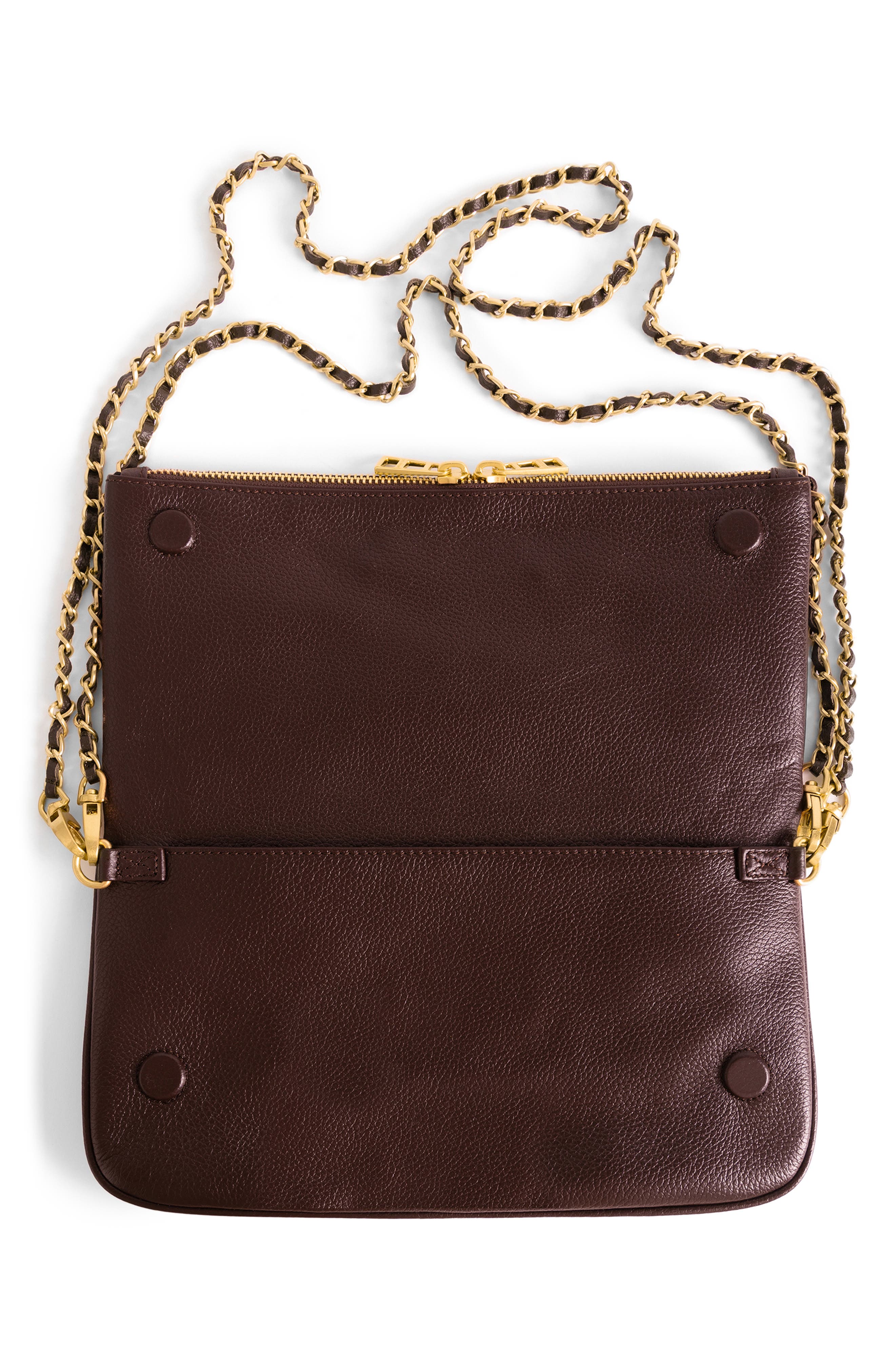 Rock Grained Leather Crossbody Bag, Alternate, color, DEEP PURPLE