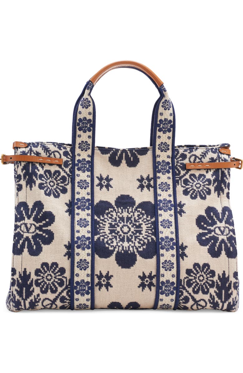 Valentino Garavani Large Antibes Logo Jacquard Canvas Tote, Alternate, color,