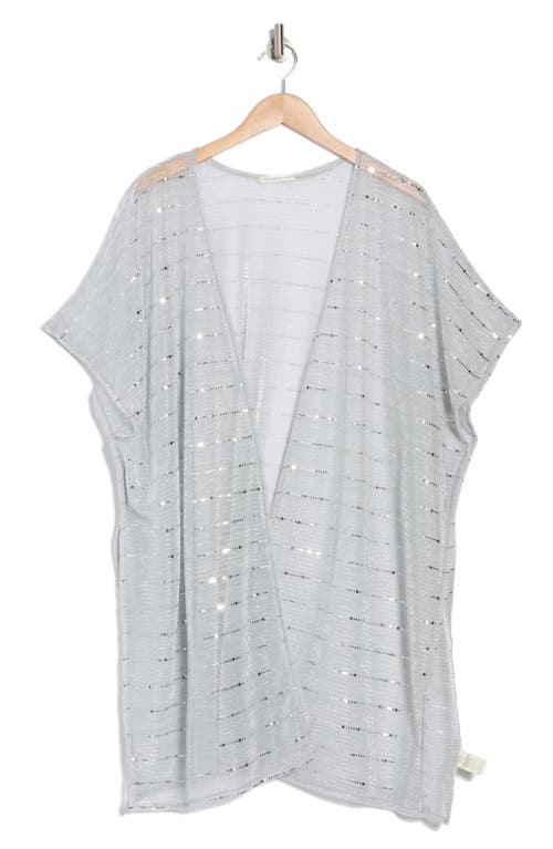 Area Stars Lurex Topper In Silver