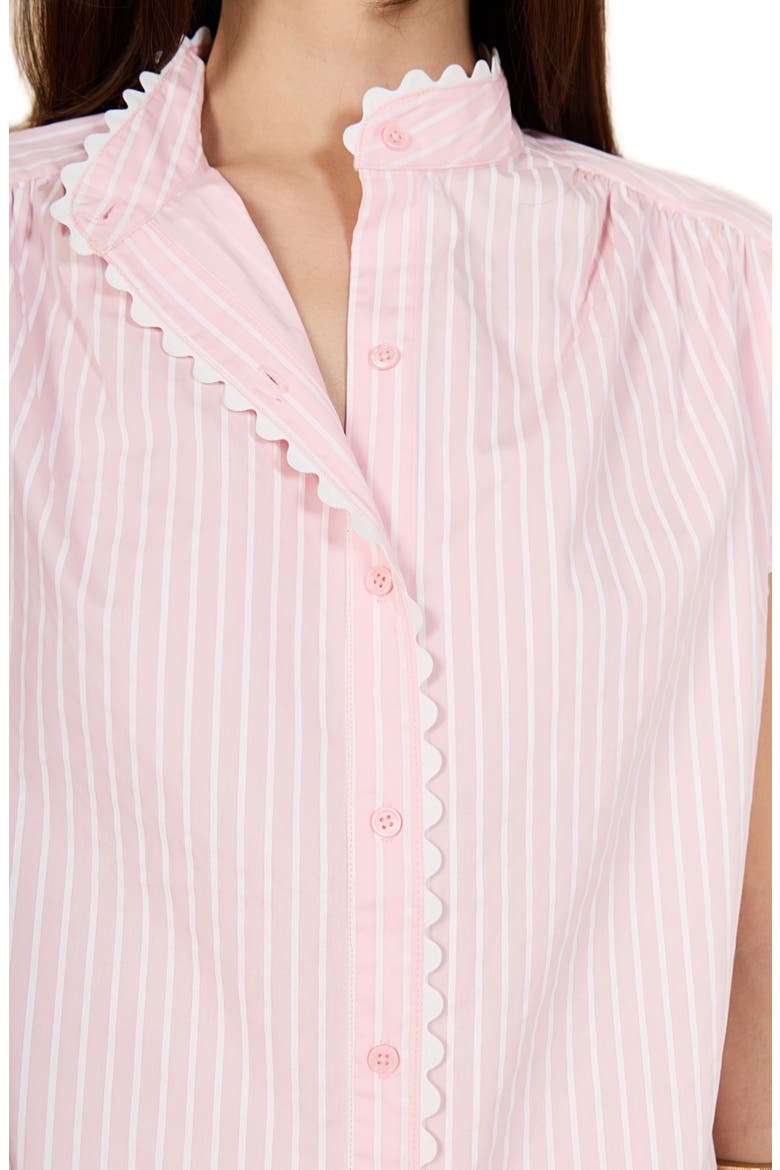 Stripe Rickrack Top, Alternate, color, PINK