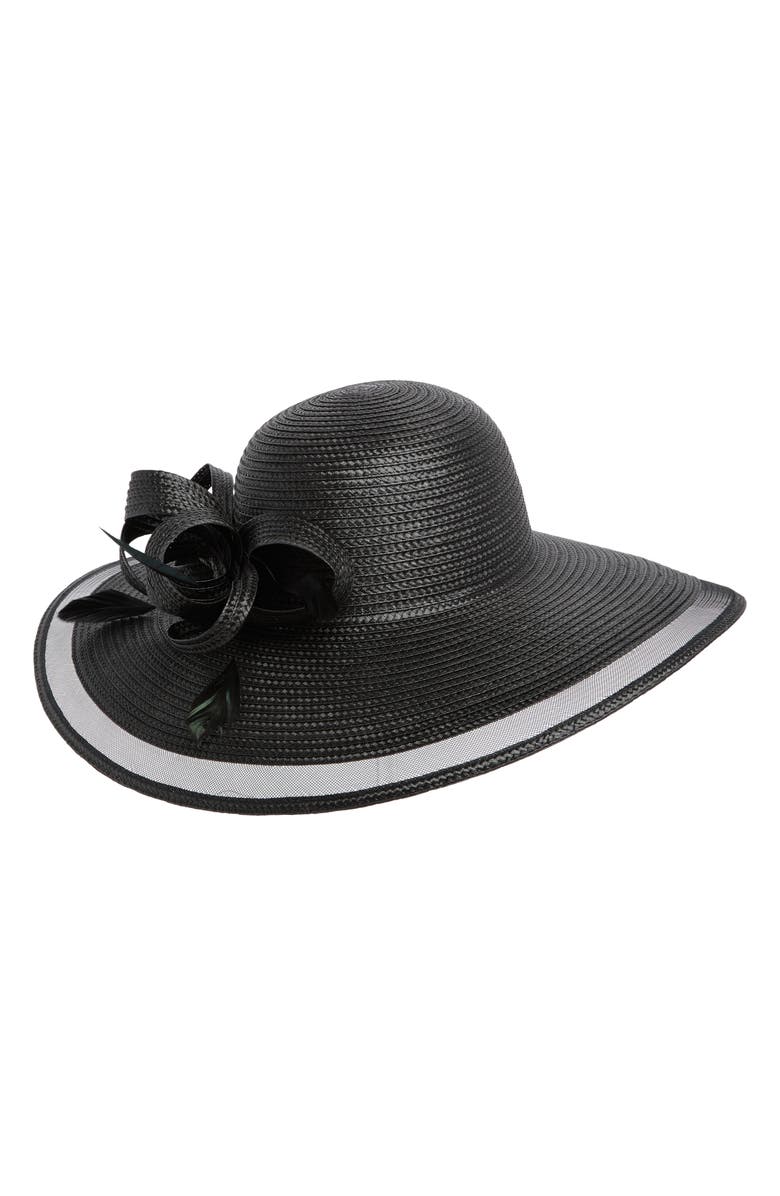 Vince Camuto Mesh Bow Hat, Main, color, 
