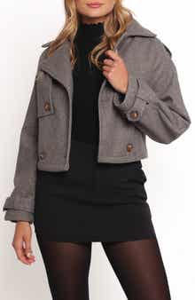 Petal & Pup Zayda Crop Trench Coat