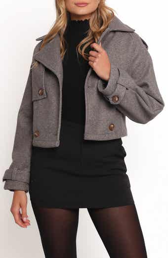 Petal & Pup Zayda Crop Trench Coat