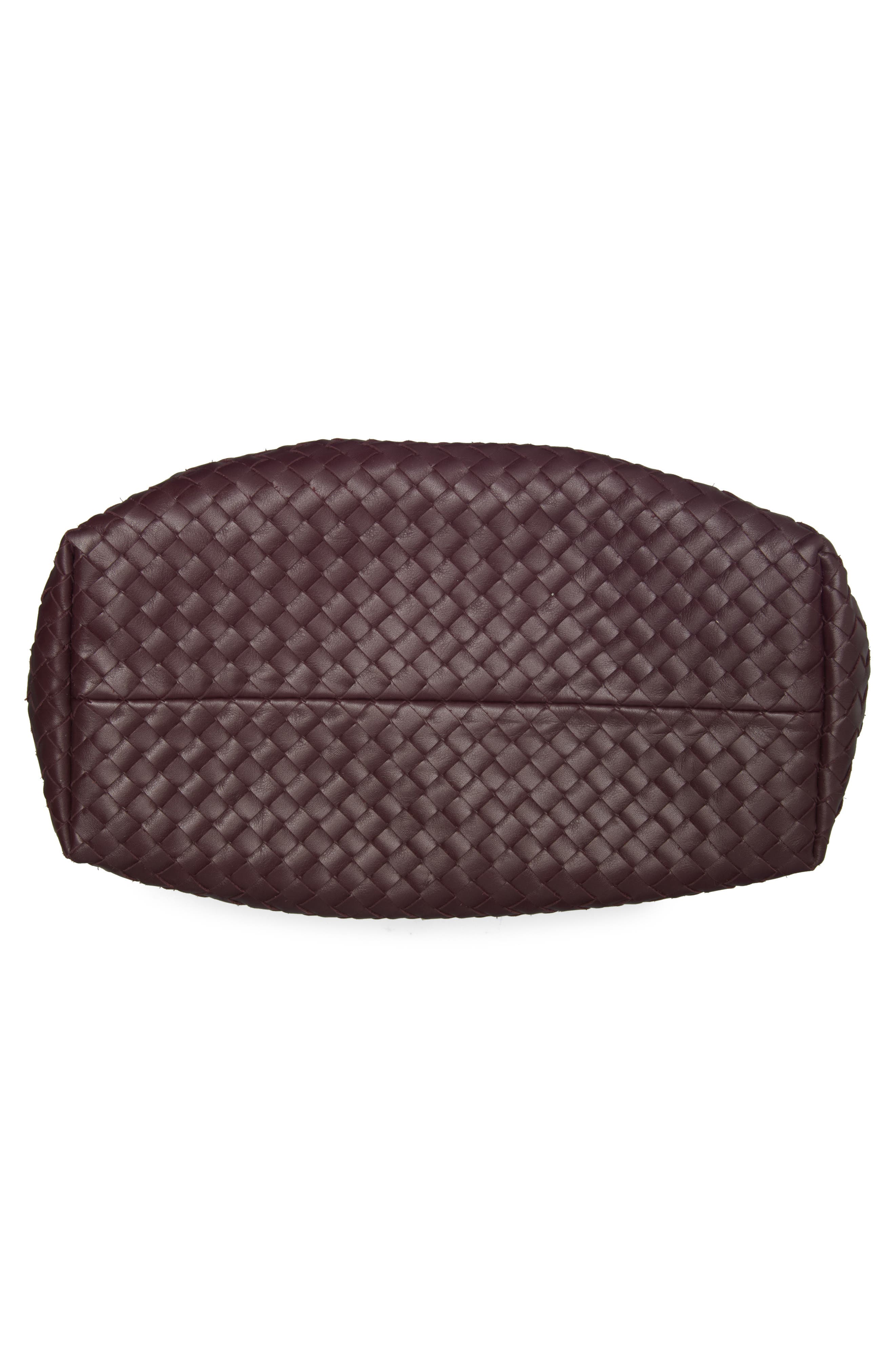 Bottega Veneta Medium Pinacoteca Intrecciato Leather Tote, Alternate, color, 2203 Dark Barolo/ Pick-M B