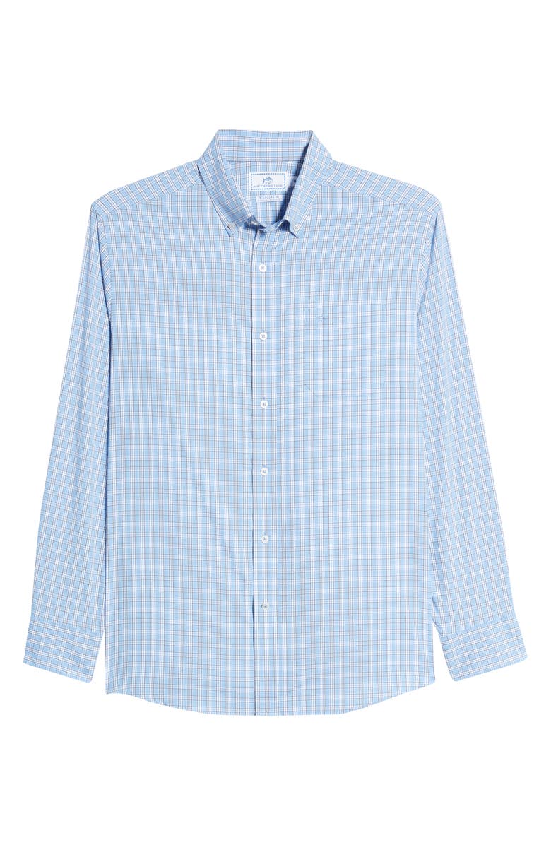 Southern Tide Intercoastal Brrr Yawl Check Button-Down Performance Shirt, Alternate, color, 