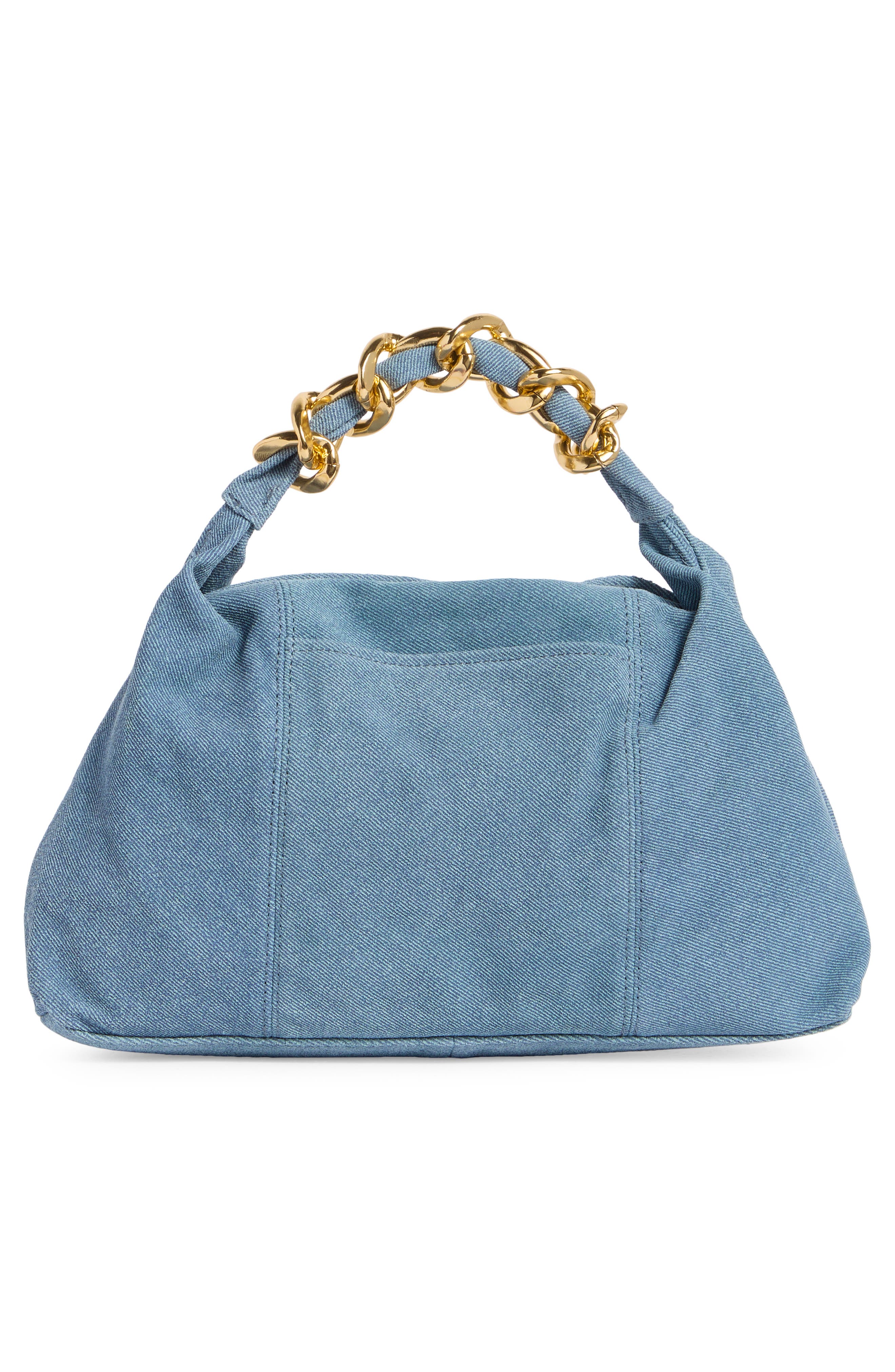 AIMEE Glow Top Handle Handbag, Alternate, color, Blue Denim