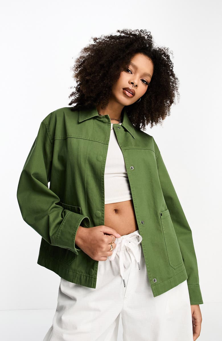 ASOS DESIGN Cotton Jacket, Main, color, 