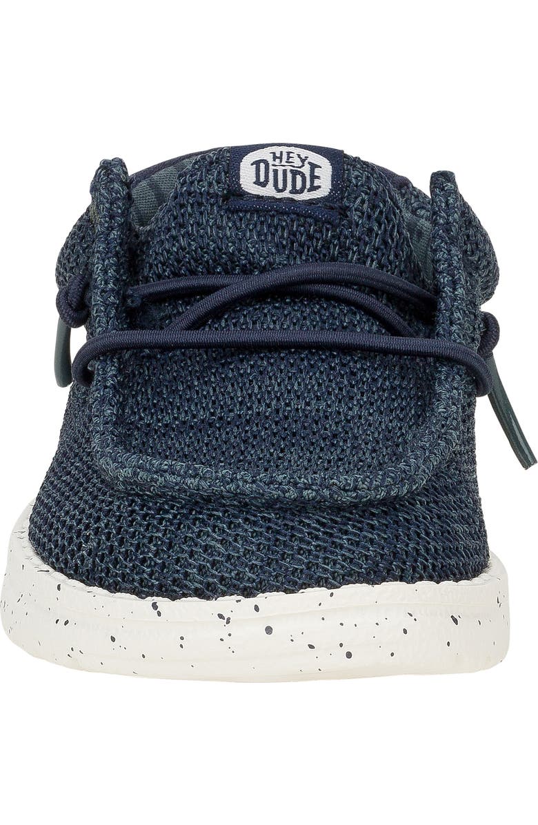 Hey Dude Kids' Wally Stretch Sox Slip-On, Alternate, color, Navy