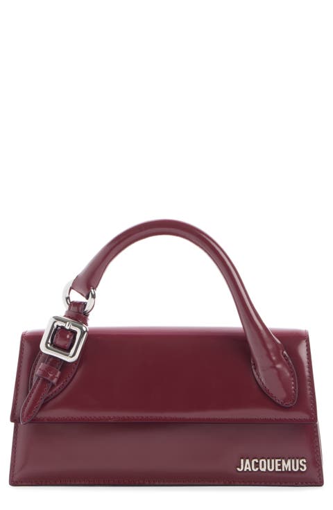Le Chiquito Long Leather Top Handle Bag