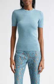 Michael Kors Collection Short Sleeve Cashmere Sweater